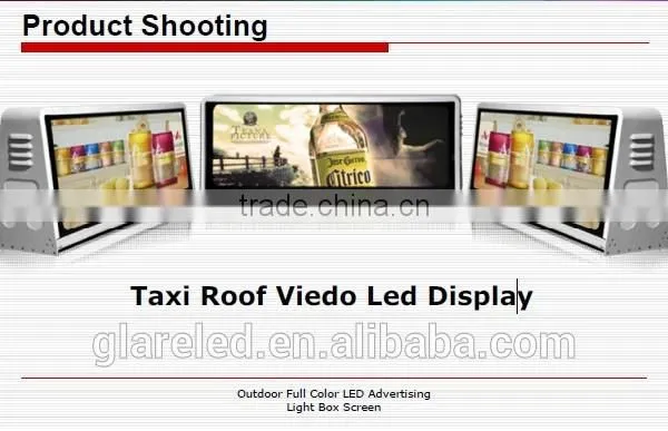 Hot Sale P5 Double Side 3G High Definition Taxi /Car Roof Advertising Display photo-3