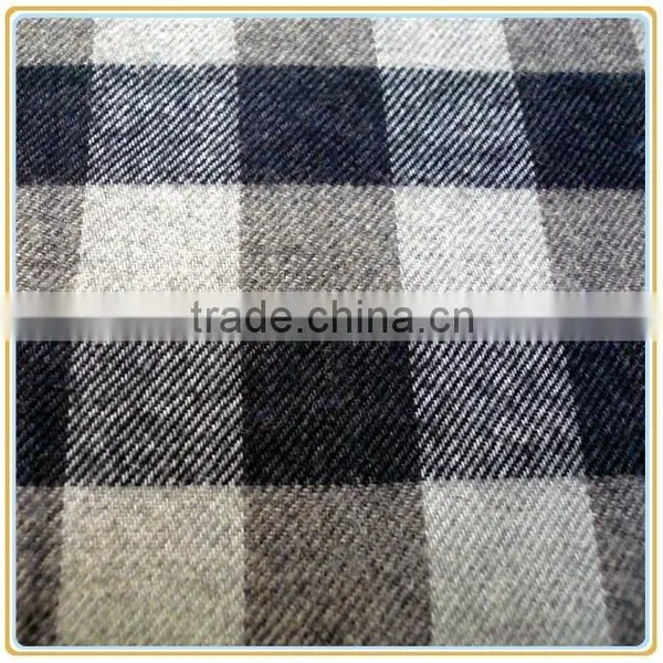 100% Cotton Carded 21s Yarn Dyed Flannel Fabric for Bedsheet