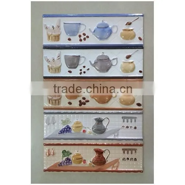 Special Kitchen Design Ceramic Border Tiles 80x300 photo-6