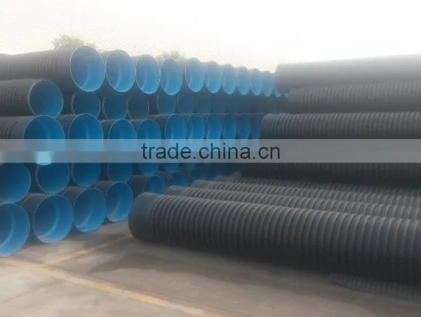 Plastic Sewage Pipe 300mm Corrugated Drainage Pipes photo-4