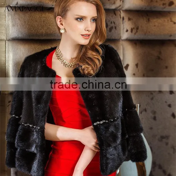 Wholesale White Princess Fur Coat Mink From China photo-2