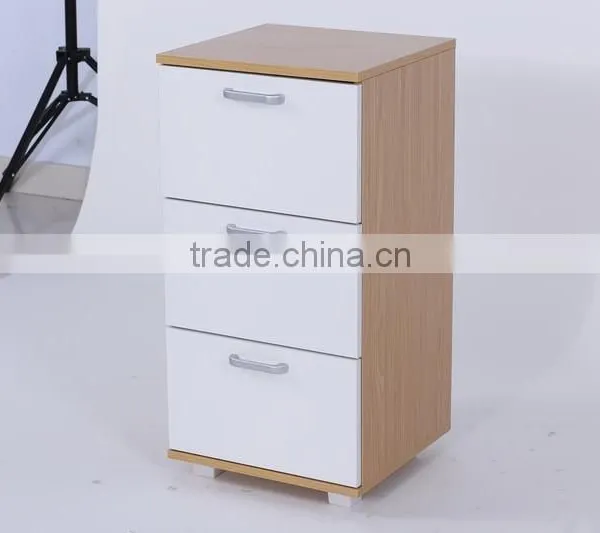 NOAHSION Beautiful Melamine Night Stand Or Drawer Chest With 3 Drawers photo-2