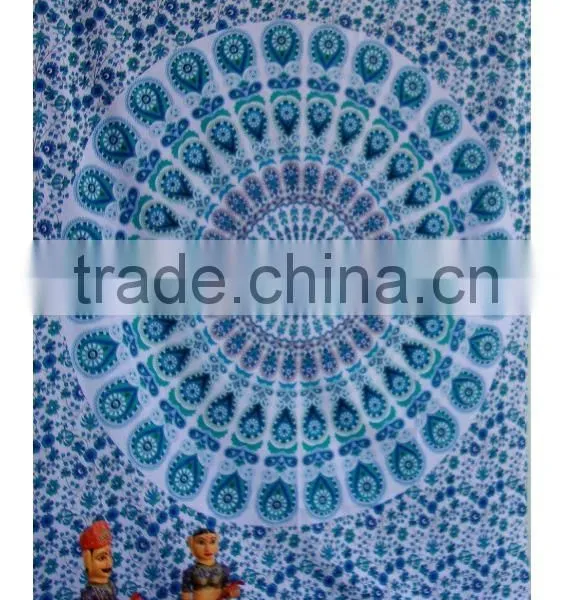 Tapestry Twin Bedspread Cotton Printed Single Dorm Bed Cover Manufacturing Tapestries Indian Exporter Rich Art And Craft Jaipur photo-4
