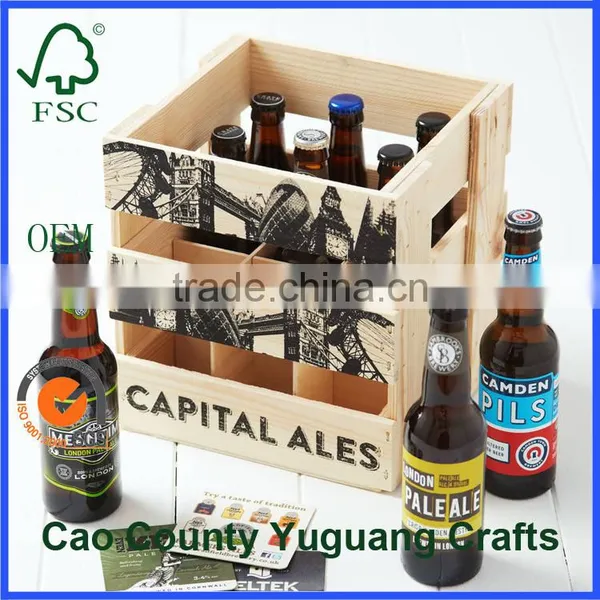 Art Minds Handmade Wood Beer Crate / Wholesale Wooden Crate photo-3