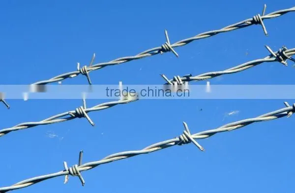 YS Brand 2 Barb 4 Point High Tensile Steel Barbed Wire 12.5 Ga. 15.5 Gauge Galvanized Barbed Wire Coated Safety Fence photo-3