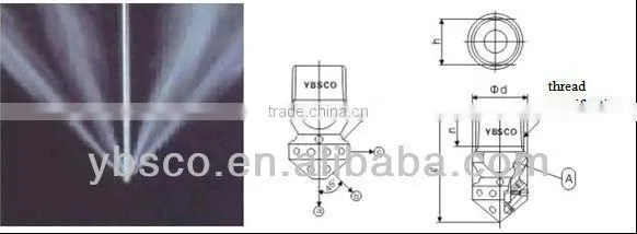 RSP Series Fixed Multiple Orifice Water Pipe Cleaning Nozzle/ Stainless Steel Pipe Cleaning Nozzle photo-2