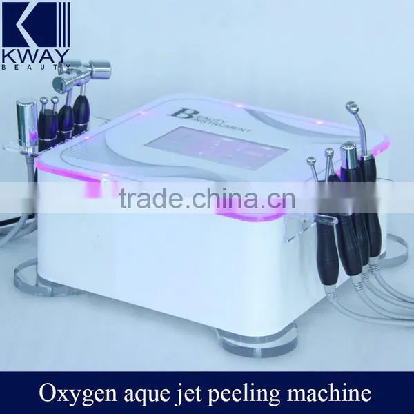Face Peeling Machine 8 In 1 Bio Lifting Facial Oxygen Facial Equipment Microcurrent Oxygen Aqua Jet Peeling Machine. photo-3