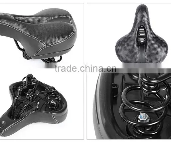 Slip-resistant Bicycle Saddle MTB Bicycle Parts Comfortable Soft Leather Cushion Mat Round Seat Design photo-6