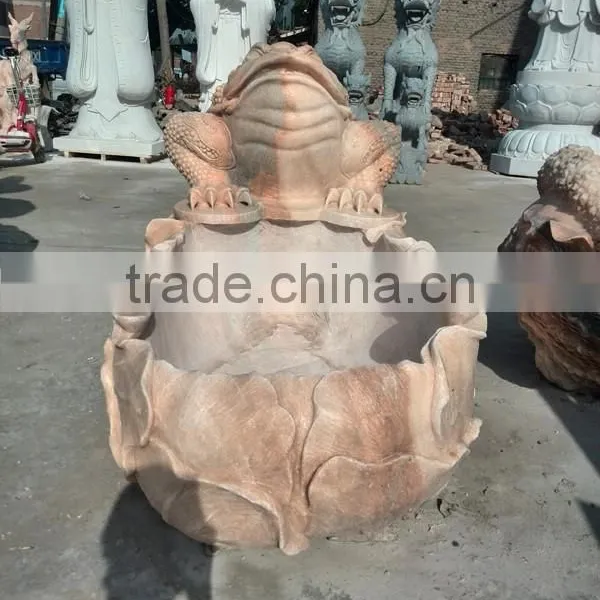 Garden Decorative Marble Frog Statue photo-6