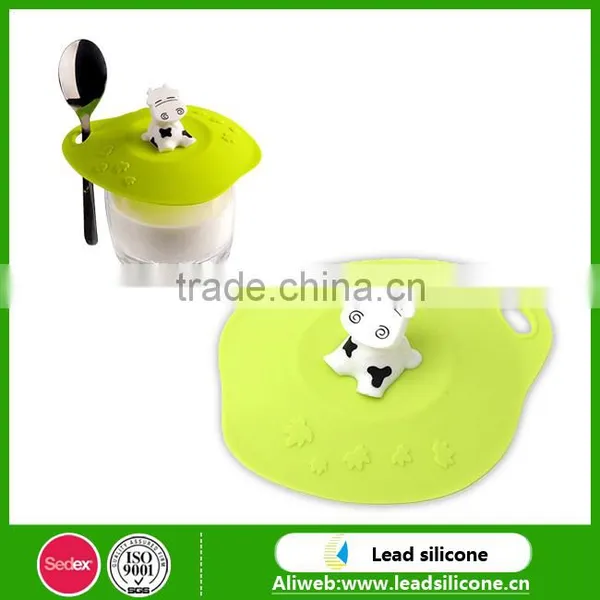 Custom Cow Silicone Cup Cover / Silicone Cup Lid / Silicone Coffee Cup Cover Lid photo-4