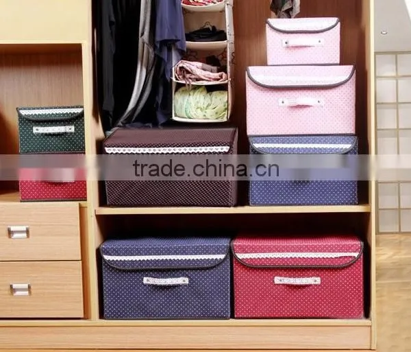 N496 Household Non Woven Box Foldable Storage Box Home Storage Organization photo-6