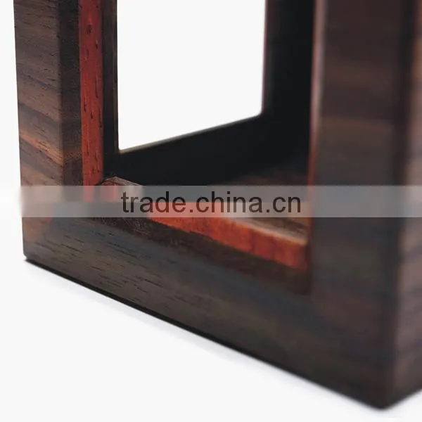 Office Desk Square Wooden Hollow Pen Holder, Stationery Storage Holder photo-6