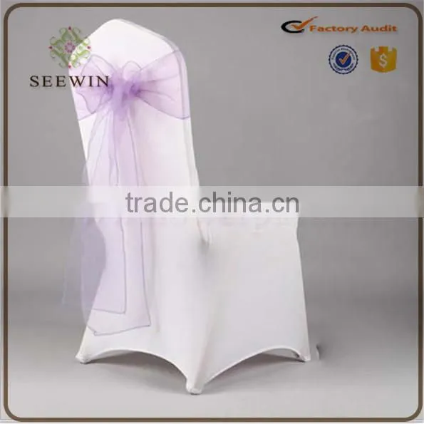 Transparent Cheap Organza Chair Cover photo-3