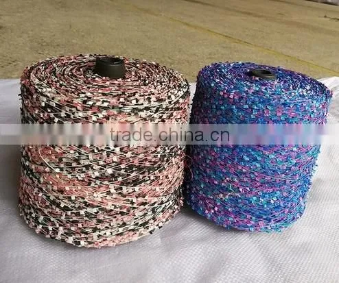 100% Polyester Fancy Yarn For Knitting Yarn With Dyeing photo-2