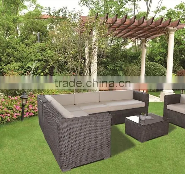 L Design Outdoor Furniture Garden Sofa Rattan Sofa Set photo-2
