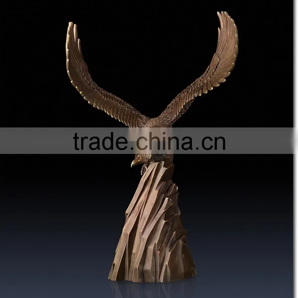 High Quality Home Decoration Metal Crafts Bronze Outdoor Eagle Statues photo-5