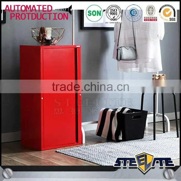 Single Door Steel Clothes Cabinet Design for Home Use photo-4