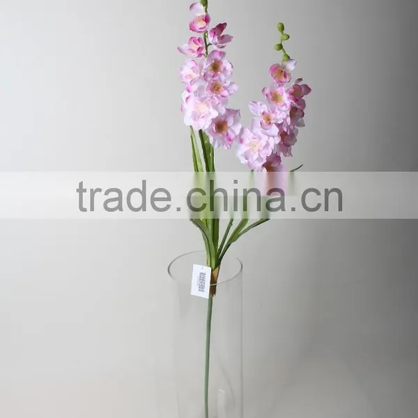 Two Branches Handmake Artificial Fabric Orcihd for Decoration photo-2