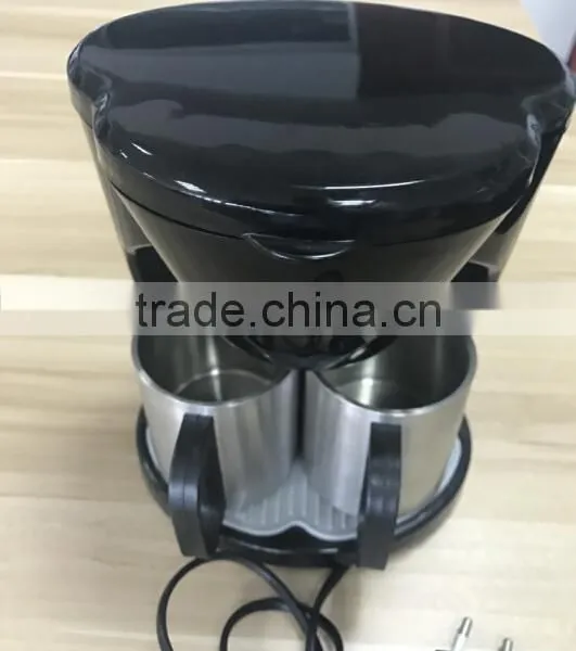Low Price Drip Coffee Maker Electric Coffee Maker With Two Matching Cups photo-2