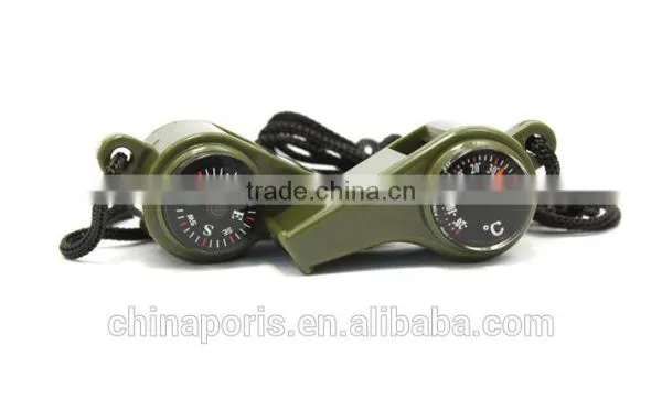 CAMPING WHISTLE FOR EMERGENCY WITH THERMOMETER AND HUMIDOMETER photo-3