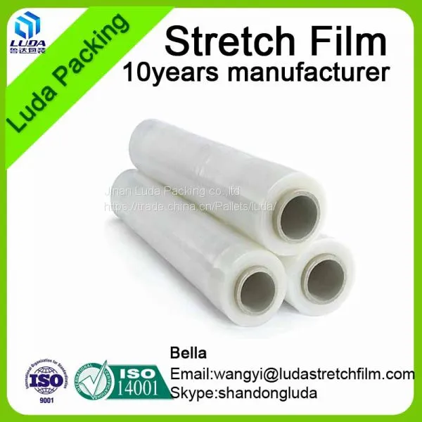 Factory Wholesale Anti Tear Transparent PE Plastic Protective Stretch Film Roll photo-4