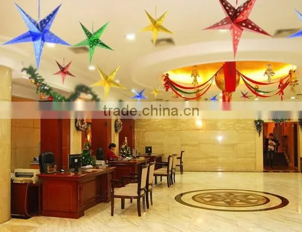 Christmas Hanging Ornament Paper Christmas Hanging Five Star Wholesale photo-4
