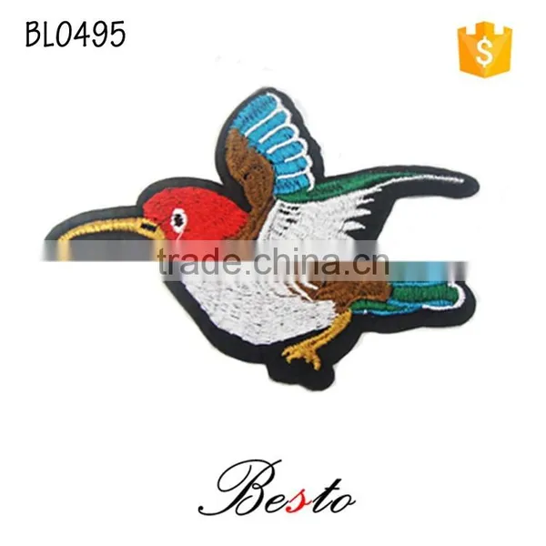 High Quality China Custom Bird Embroidery Patches for Kids Clothes photo-4