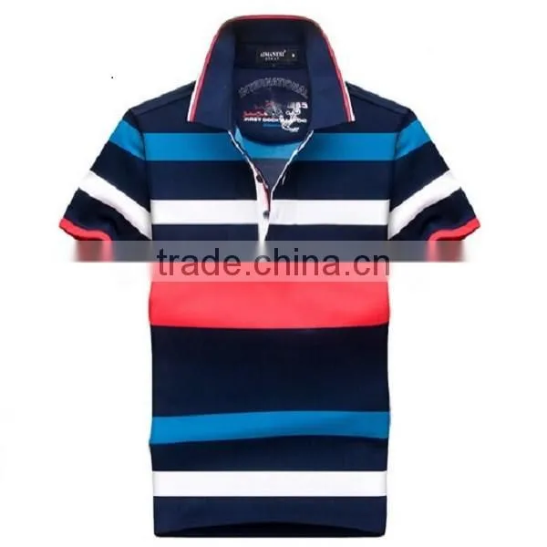 Polo Shirts High Quality,color Combination Collar Design Polo Shirts,polo Jack Uniform Design photo-3