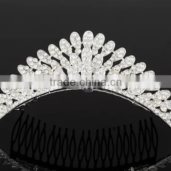 New Design Pageant Crown and Trial Rhinestone Pageant Crowns for Sale 2016 Most Popular Pageant Crowns China photo-3