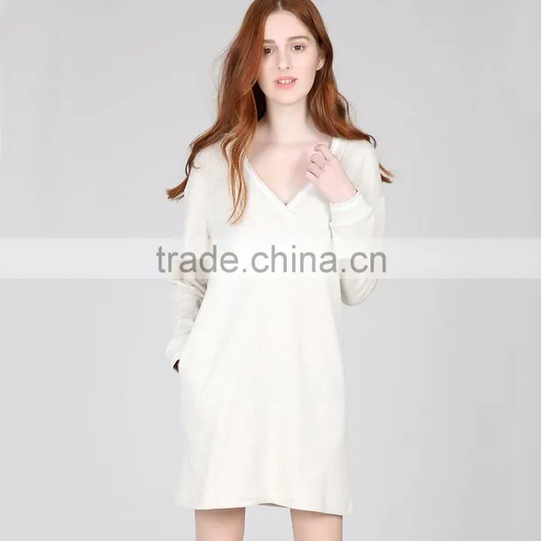 Long Sleeve Casual Summer Women Dress Cotton photo-5