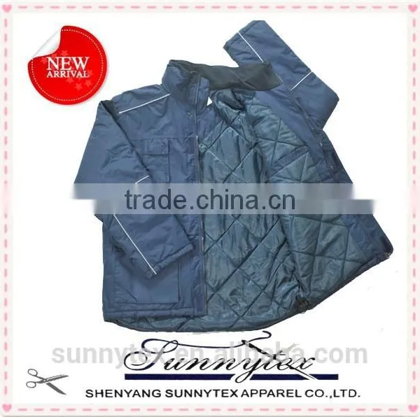 Mens Clothing Cheap Winderbreaker Diamond Quilited Reflective Jacket photo-2