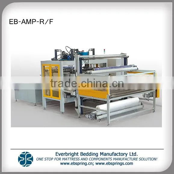 China Automatic Mattress Compress Roll Packing Wrapping Machine photo-2