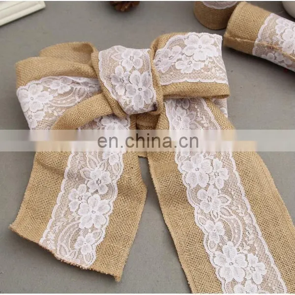 Wholesale Beautiful Wedding Banquet Burlap Chair Sash photo-2