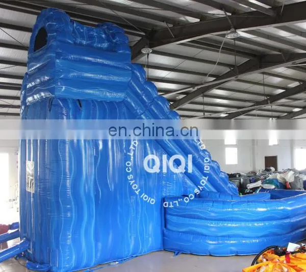Valcano Bule Corkscrew Inflatable Water Slide With Pool for Kids photo-4
