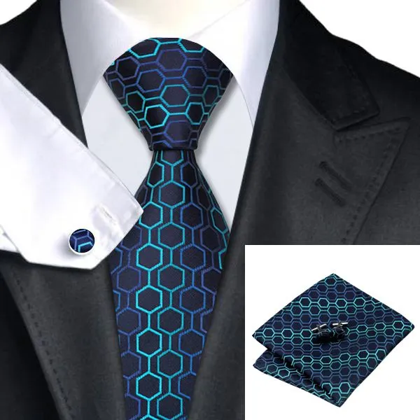 Standard Length Yellow Mens Silk Necktie Digital Printing Dots