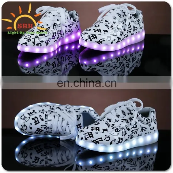 2016 New Men's Fashion Sneakers Black Running Shoes Male Lighted Casual Shoes LED Glow Shoes With OEM Logo Free Samples photo-3