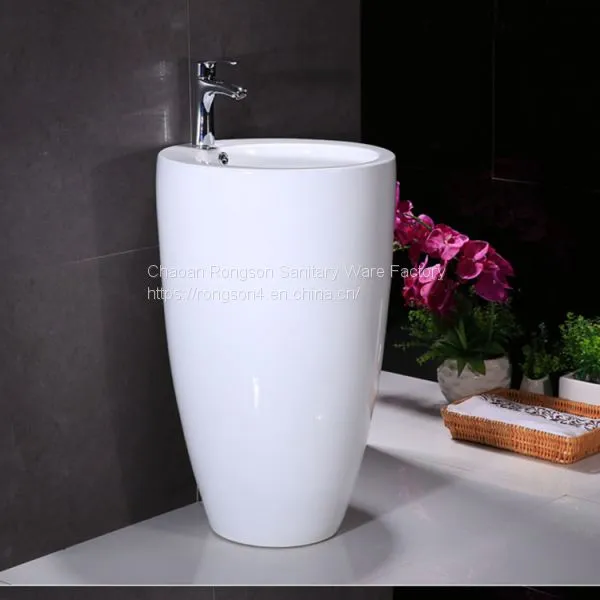 Ceramic Pedestal Wash Basin Sink Singapore photo-2