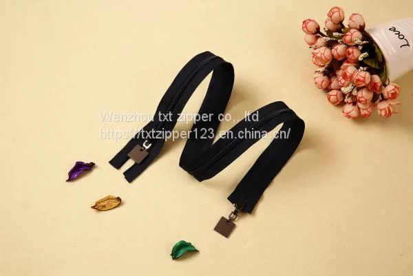 #3 #4 #5 #8 Nylon Zipper Two Way Open End (Metal Top And Bottom Stop) photo-2