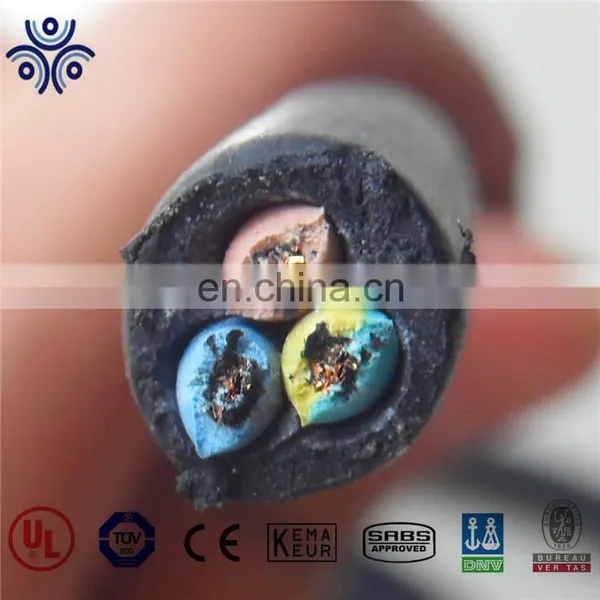 IEC Standard 3 Core 4mm Flexible Cable Rubber Cable photo-3