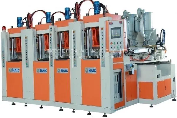 Sole Injection Moulding Machine Two-color and Four Stations