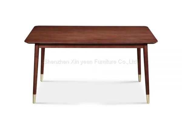Retro Oak Kitchen Table Kitchen & Dining Furniture Sets Rectangular Wooden Dining Table Set for 6 for Sale photo-2