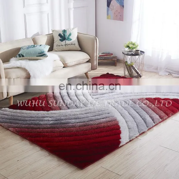 High Quality Fashionable Polyester 3D Shaggy Rug New Design photo-2