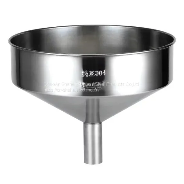 18/8 Stainless Steel Tapered Type Filling Hopper With Difficult to Rust for Oil Press Workshops