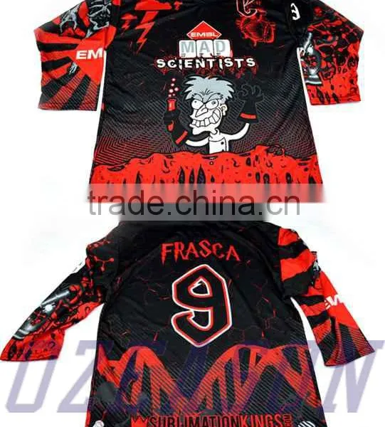 Latest Blank Custom Sublimation Sportswear Ice Hockey Jersey New Model Design photo-4