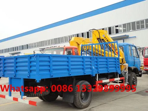 Good Price Factory Sale Dongfeng 145 4*2 LHD 5T Cargo Truck With Crane for Sale photo-3