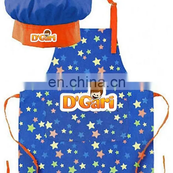 2021 Hot Sale Customized Restaurant Children Kids Drawing Little Cooks Maternity Apron With Custom Printing photo-4
