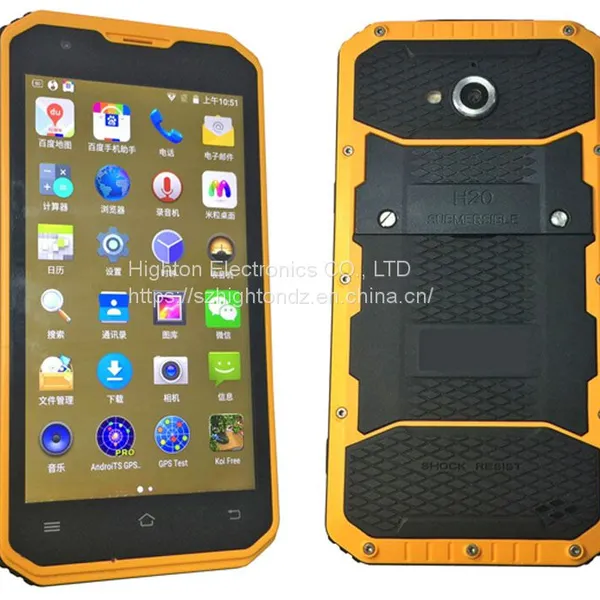HiDON Factory Price 5 Inch IP68 Quad-Core Android5.1 IPS HD GMS 3G WCDMA 4G FDD LTE Built-In GPS Chip Wifi Rugged Phones photo-5