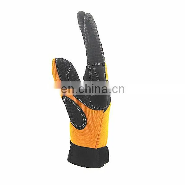 Construction Scaffolding Mechanics Synthetic Leather Hand Protective Gloves Touchntuff Saftey Gloves photo-5