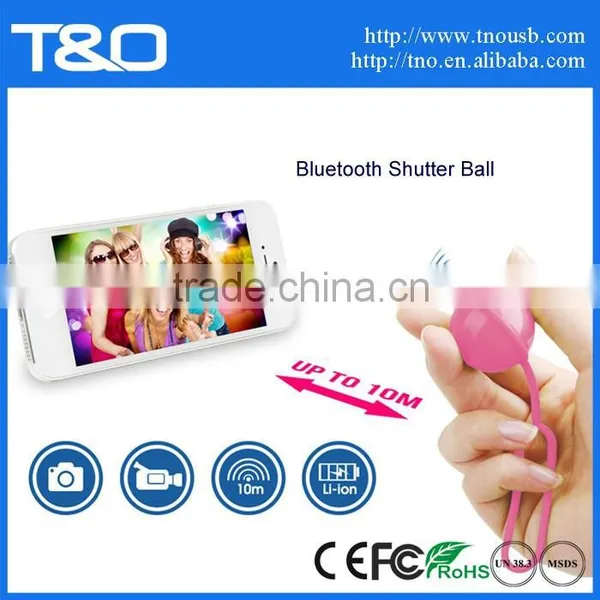 2015 new products wireless bluetooth shutter ball for Android