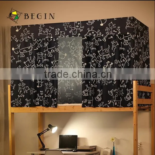 Students' dormitory polyester printing shading bedspread